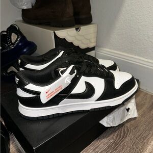 Nike Black and White Low-Top Sneakers